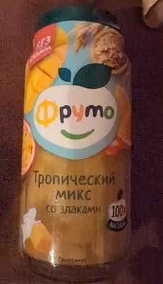 Пюре фруктовое Тропический микс со злаками