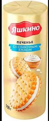 Печенье затяжное со сливочным кремом